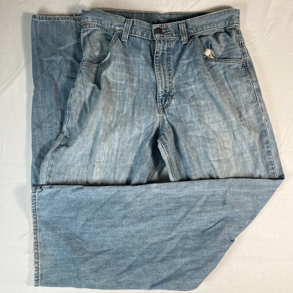 Gap Worker Jean Mens 36x31 Light Wash Good Wide Leg Denim Workwear Utility